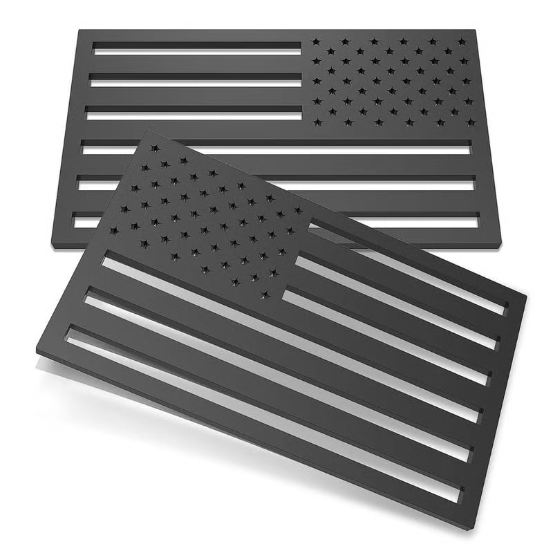 Cilifer® 🔥3D All-Black American Flag Emblem Decal