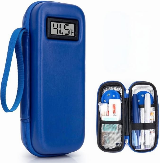 ⏰🎉🔥Insulin Cooler Travel Case with Temperature Display