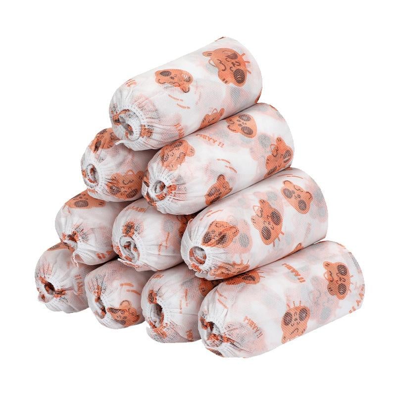 🌟 Easy Wear. Easy Clean – Thickened Disposable Cartoon Shoe Covers. Non-Slip & Anti-Dirty(100 pcs)