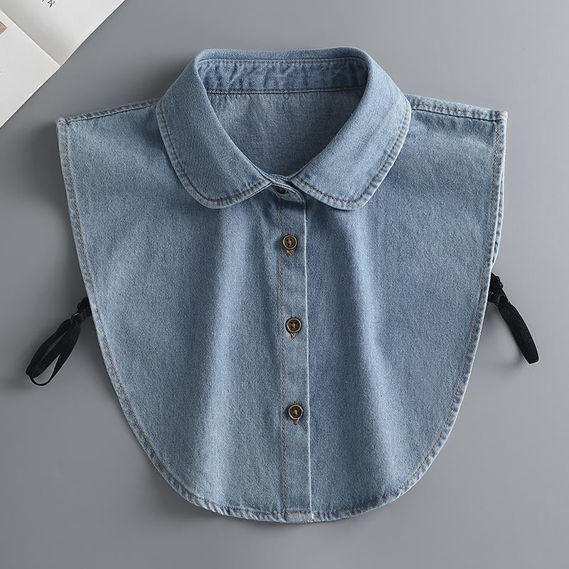 Sfrcord® Denim False Collar – The Ultimate Layering Essential for Women 👕✨