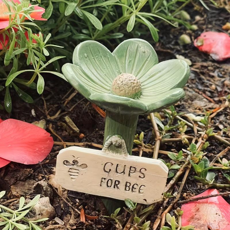 Cilifer® 🌸Flower-shaped resin bee watering station🐝💧
