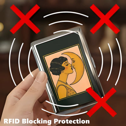 Cilifer®   🛡️Vintage Art Deco Versatile Card & Cash Case With RFID Protection