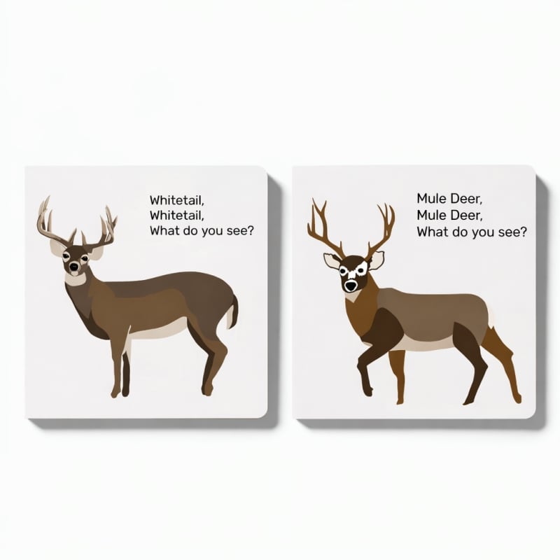 🦌Whitetail & Mule Deer (2 Cards)