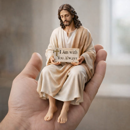Cilifer®   ✨Handcrafted Jesus Figurine✝️Serene Desk Companion🙏