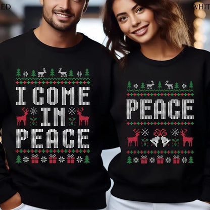 🎅Christmas Sale-49% Off🎄 Funny Ugly Christmas Sweatshirts for Couples