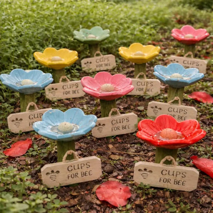 Cilifer®   🌸Flower-shaped resin bee watering station🐝💧