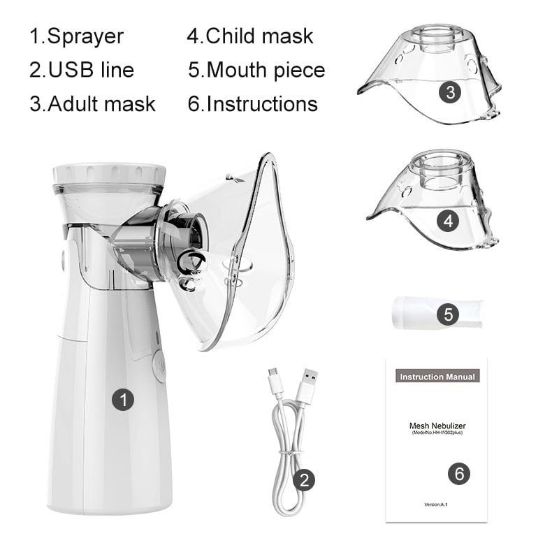Portable Mesh Nebulizer: Breathe Easy Anywhere! 😷🌟