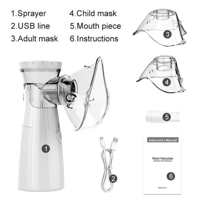 Portable Mesh Nebulizer: Breathe Easy Anywhere! 😷🌟