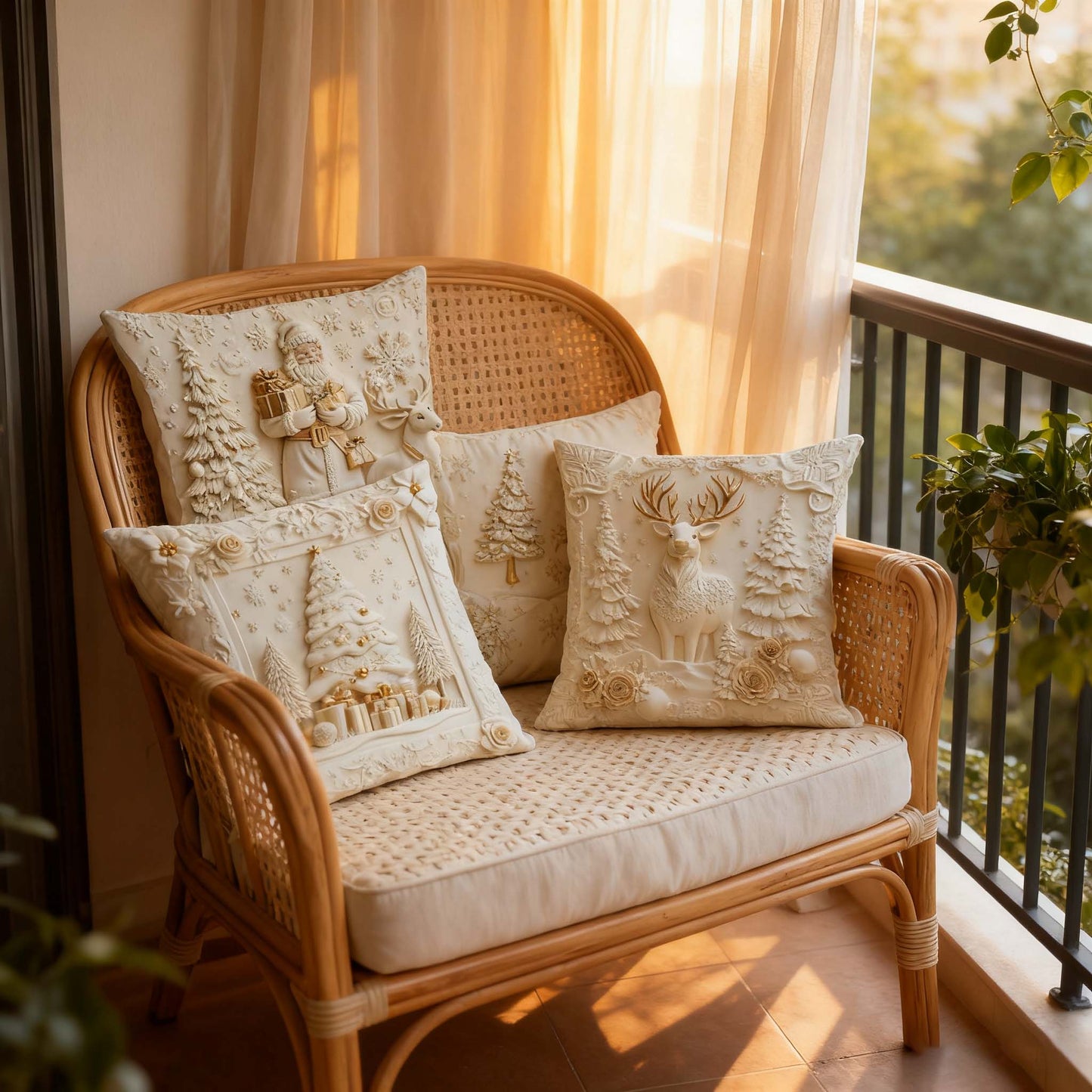 🏆 50K+ SOLD! 🎄 Luxury Christmas Style Pillow Cover – Machine Washable. Wrinkle-Resistant. Durable. Perfect for Living Room. Bedroom. Office & More 🛋️✨