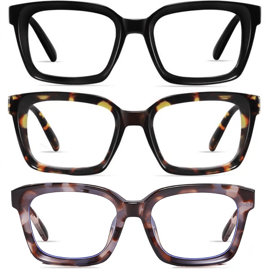 Cilifer®   ✨👓Tortoiseshell Reading Glasses – Blue Light Blocking Oversized Square Readers