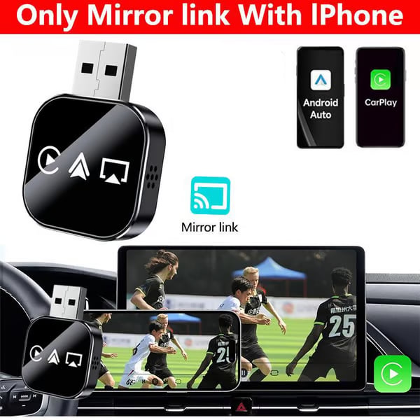 Cilifer®   🎉2026 Upgrade 3 in 1 Screen Mirror iOS Phone. wired to wireless Carplay adapter