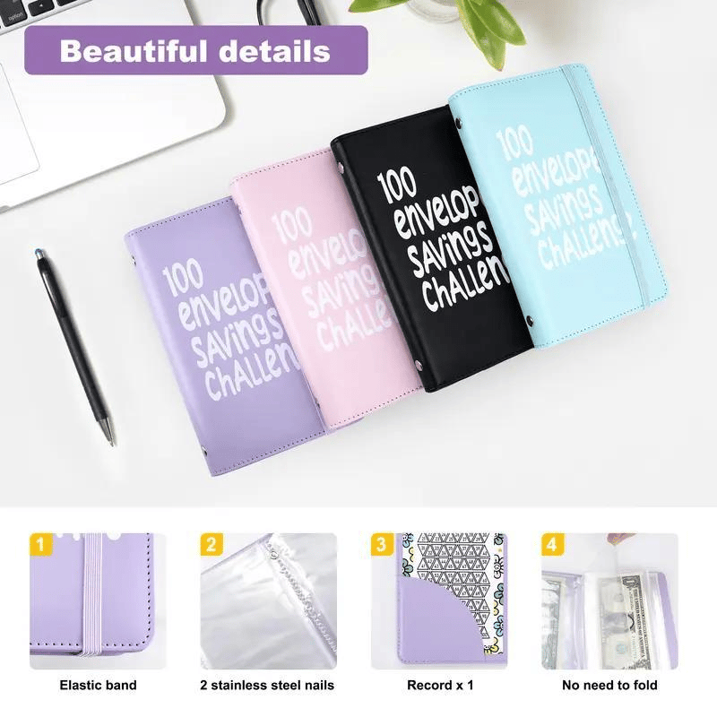 ✉️100 Envelope Savings Challenge Book