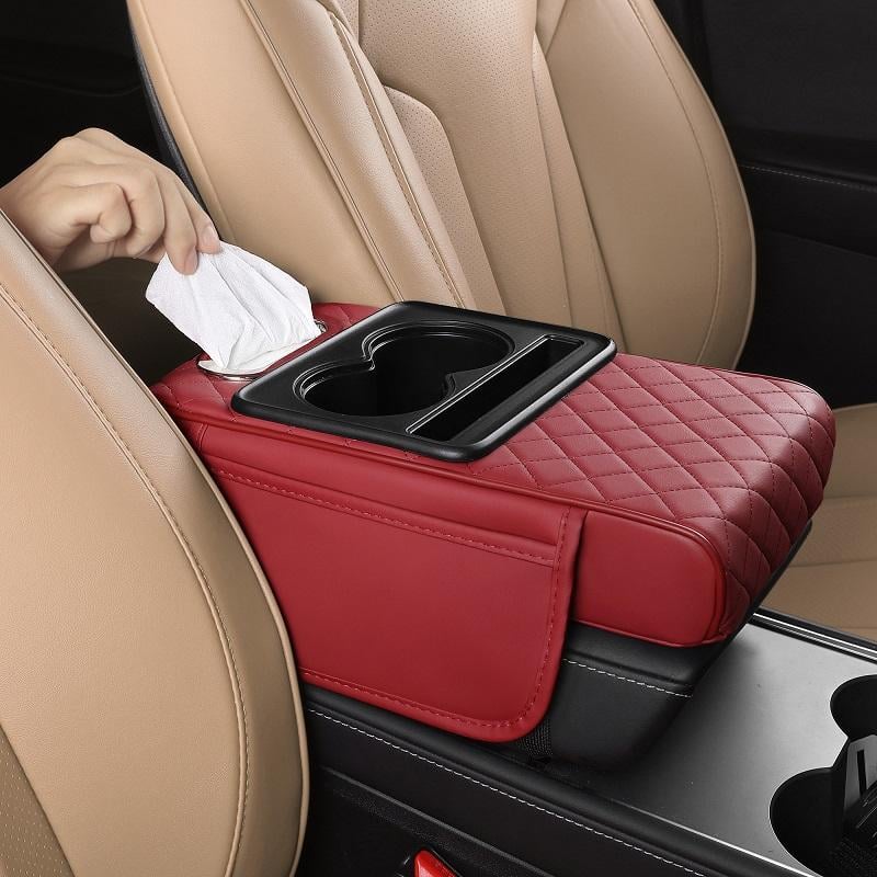Cilifer®   Multifunctional PU Leather Car Armrest Box Mat