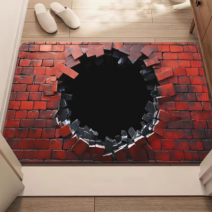 🔥Visual Illusion Endless Abyss Pattern HD Printed Non-Slip Doormat😃Same as in the video