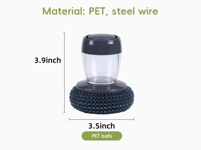 Cilifer®   🧽 Comfort Grip Soap Dispensing Kitchen Scrub