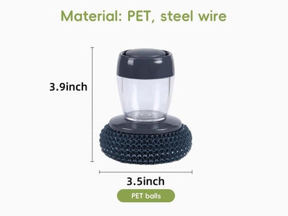 Cilifer®   🧽 Comfort Grip Soap Dispensing Kitchen Scrub