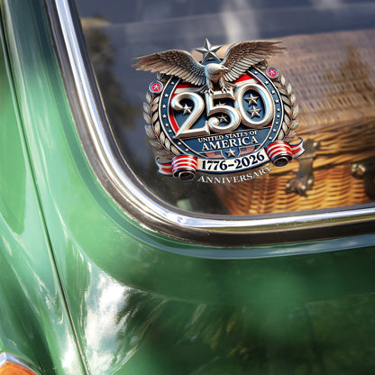 Cilifer®   USA Eagles 250th Anniversary Semiquincentennial 1776-2026 Car Window Decal Sticker LM32 897759