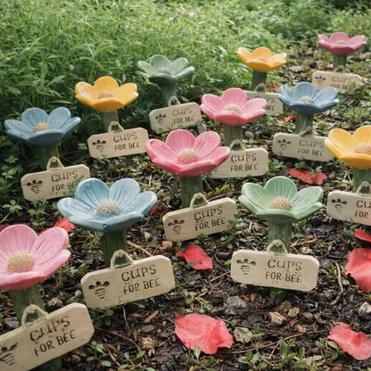 Cilifer®   🌸Flower-shaped resin bee watering station🐝💧