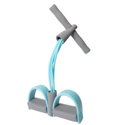 21 Fitness Resistance Bands-4 Tube Pedal Ankle Puller