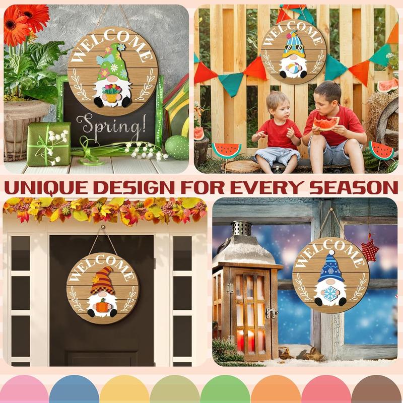 Cilifer®   💫Interchangeable Wooden Gnome Decor Holiday Seasonal Gnome Decorations🚪