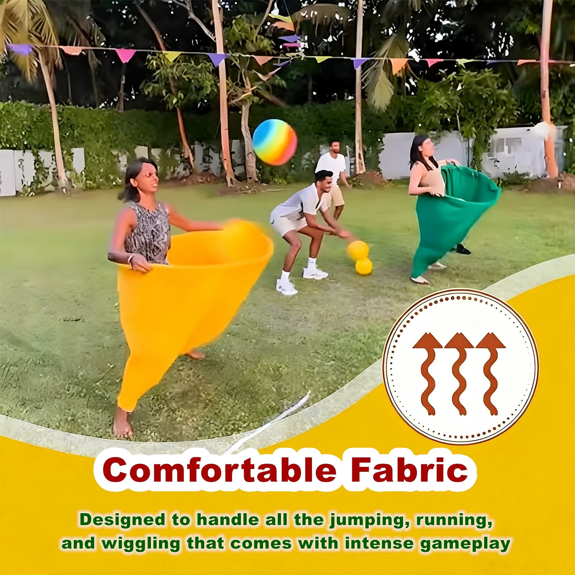 🔥 2 Yellow Pants + 8 Balls