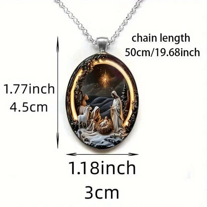 Christmas Nativity Pendant - Faithfulm Anniversary Limited