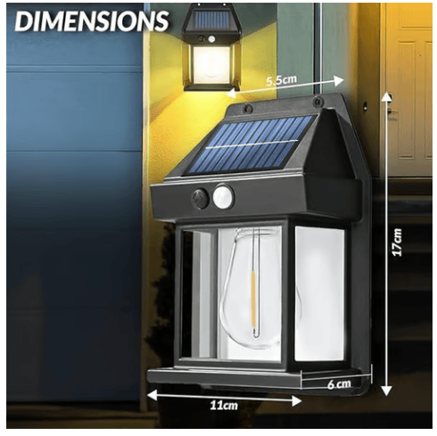 🔥☀️ Solar Wall Lights - Vintage Edison Style with Smart Motion Sensor! ☀️