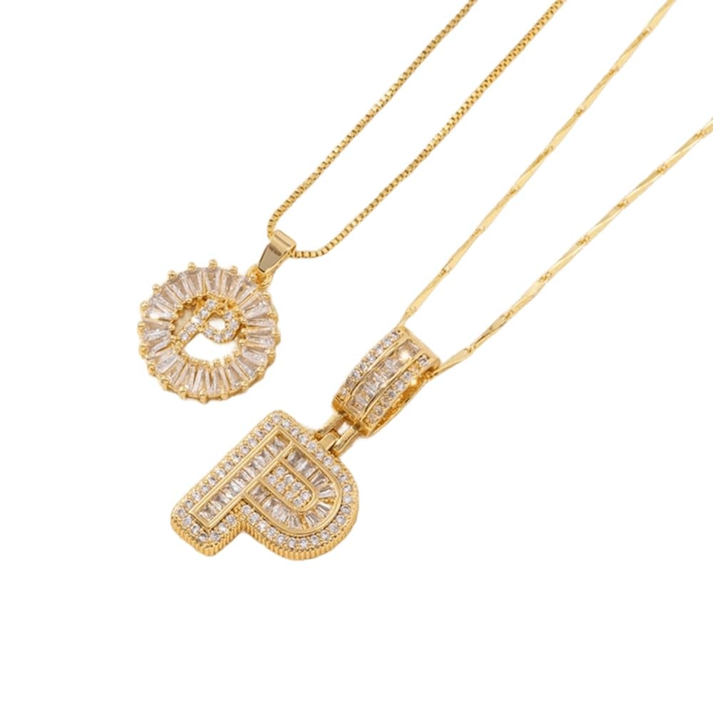 Cilifer®   🔥Initial Letter Pendant Necklaces - 2 Pack
