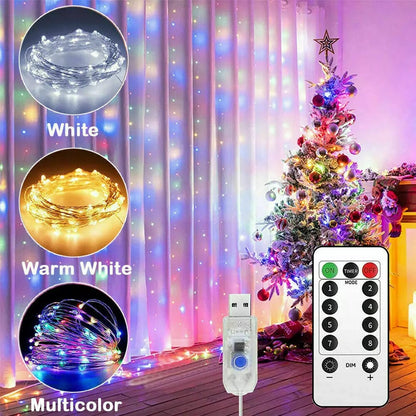 🎄Christmas Sale 49% OFF🔥LED Curtain Fairy Lights