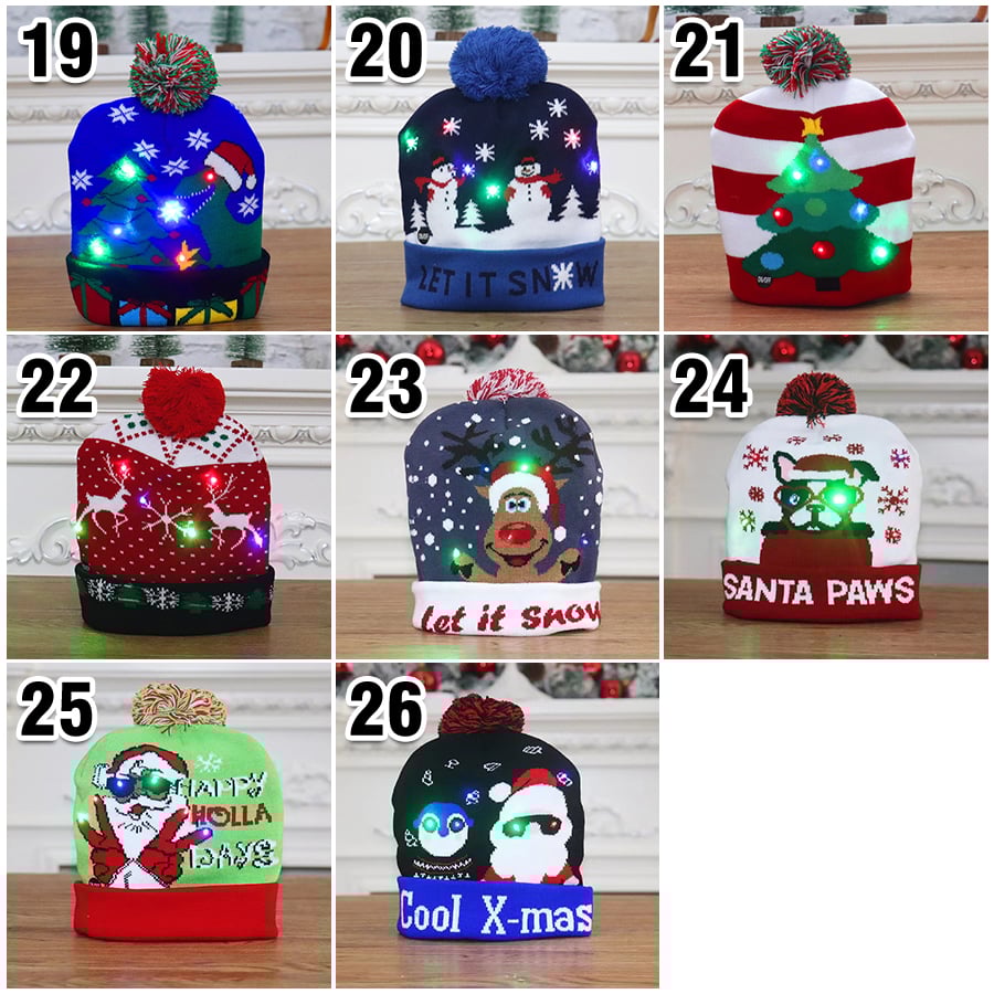 🔥- Christmas LED Light Knitted Beanies