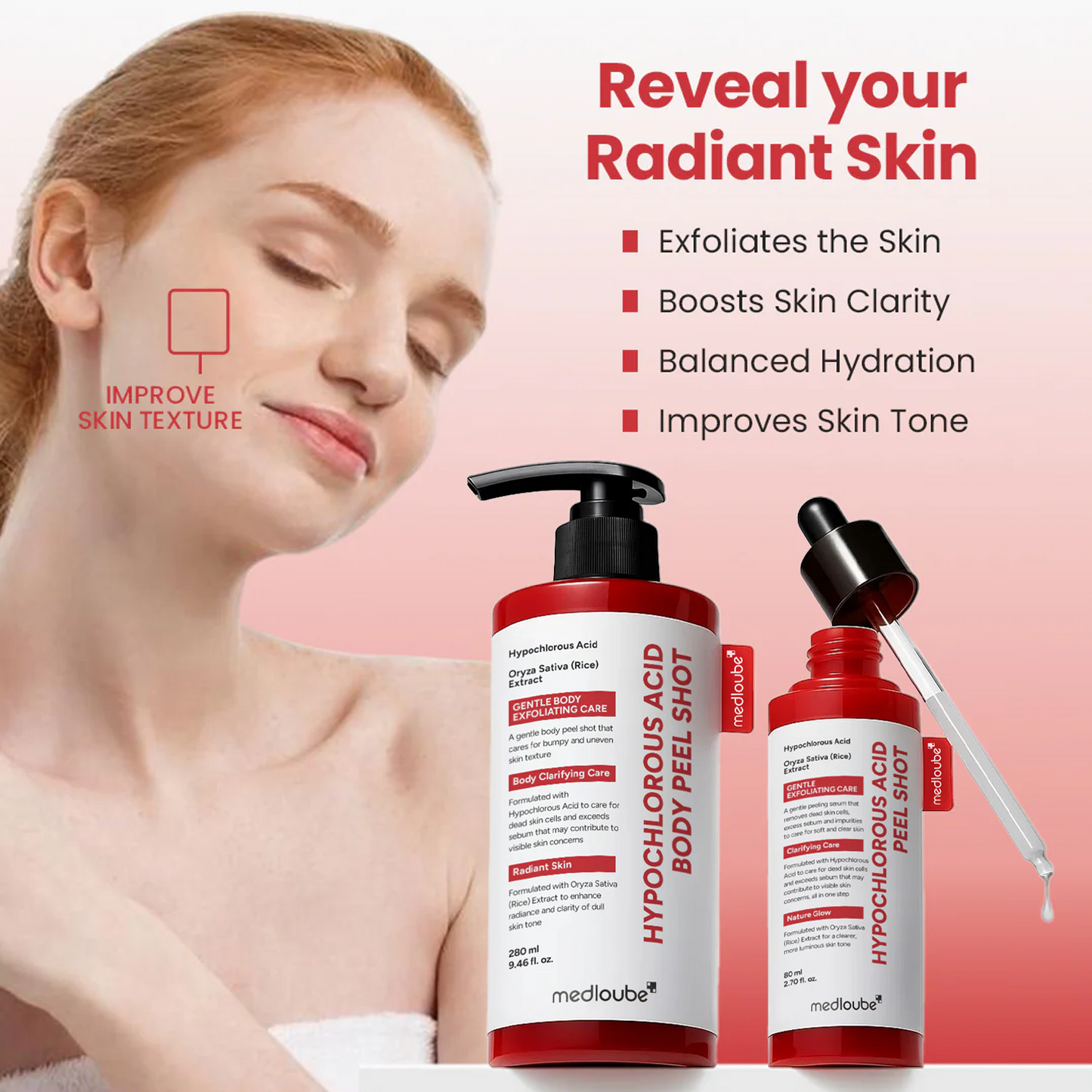 Luhaka® Hypochlorous Acid Rice Peel Shot Duo