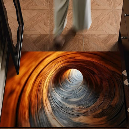 🔥Visual Illusion Endless Abyss Pattern HD Printed Non-Slip Doormat😃Same as in the video
