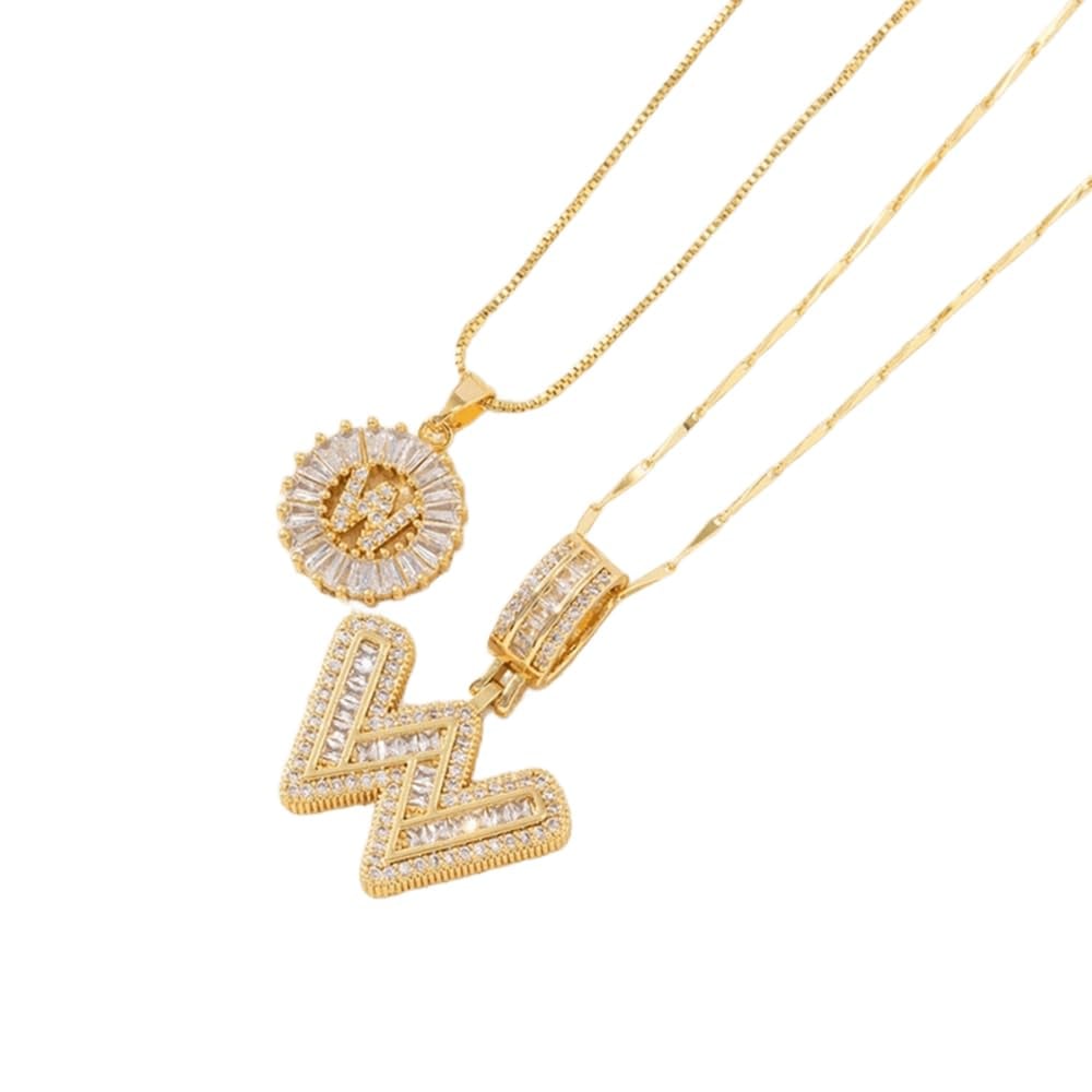 Cilifer®   🔥Initial Letter Pendant Necklaces - 2 Pack