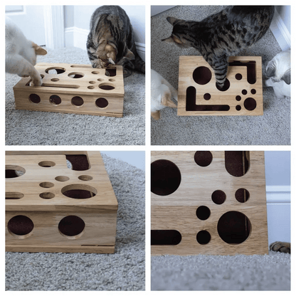 Cilifer®   🎁😻✨Cat Scratch Puzzle Enrichment Box: Nail File Stress Free Alternative to Clippers and Grinders