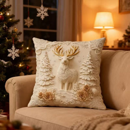 🏆 50K+ SOLD! 🎄 Luxury Christmas Style Pillow Cover – Machine Washable. Wrinkle-Resistant. Durable. Perfect for Living Room. Bedroom. Office & More 🛋️✨