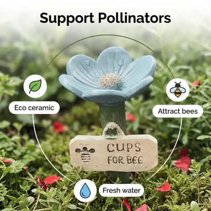 Cilifer®   🌸Flower-shaped resin bee watering station🐝💧