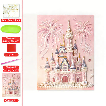 Cilifer®   🏰✨DIY Beaded Art Kit - Castle Pearl Painting