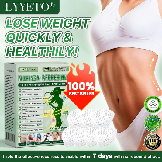 Lyyeto® Moringa Berberine + NAD+ 10-in-1 Nano Microneedle Patch(Just once a day, visible changes in 7 days)
