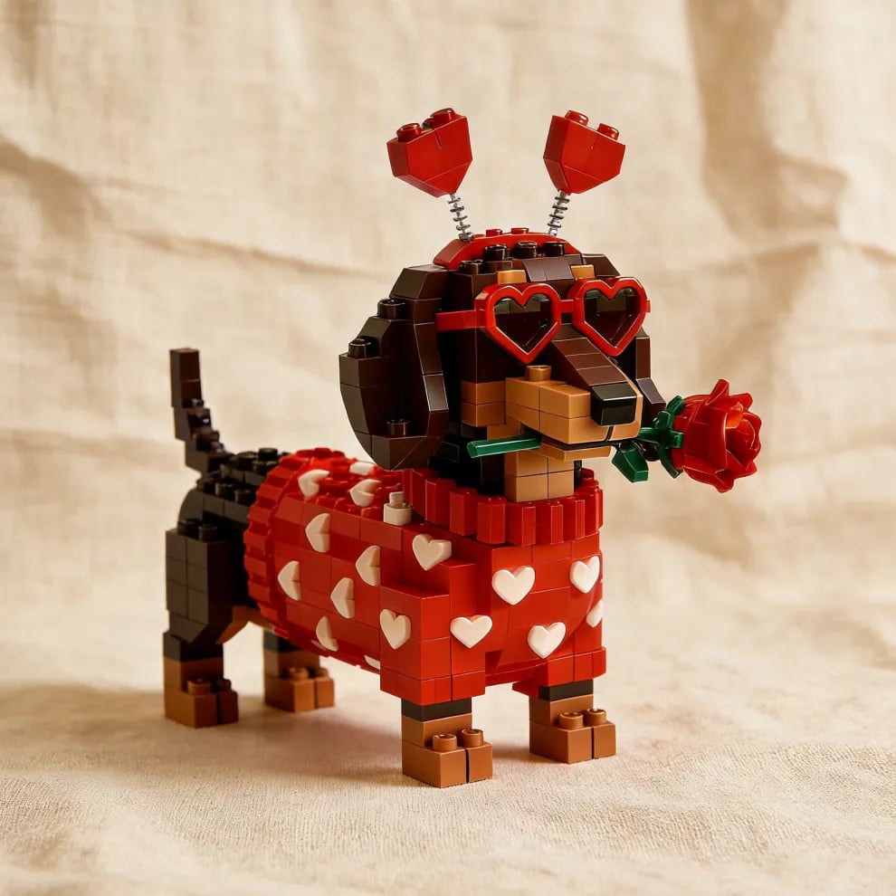 Cilifer®   💖 2026 Valentine's Day Exclusive Dachshund Brick Set 🐕