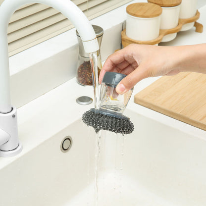 Cilifer®   🧽 Comfort Grip Soap Dispensing Kitchen Scrub