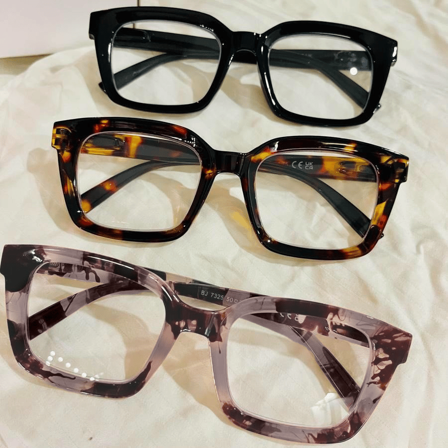 Cilifer®   ✨👓Tortoiseshell Reading Glasses – Blue Light Blocking Oversized Square Readers
