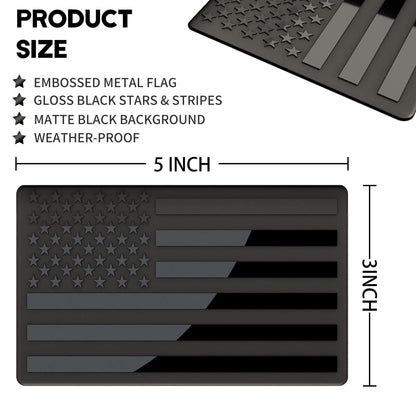 Cilifer®   🔥3D All-Black American Flag Emblem Decal