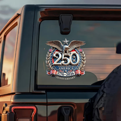Cilifer®   USA Eagles 250th Anniversary Semiquincentennial 1776-2026 Car Window Decal Sticker LM32 897759