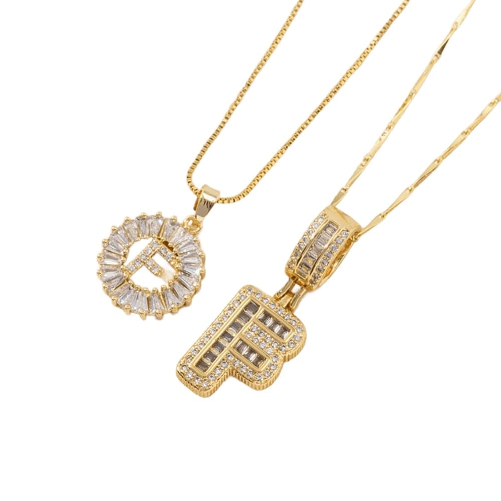 Cilifer®   🔥Initial Letter Pendant Necklaces - 2 Pack