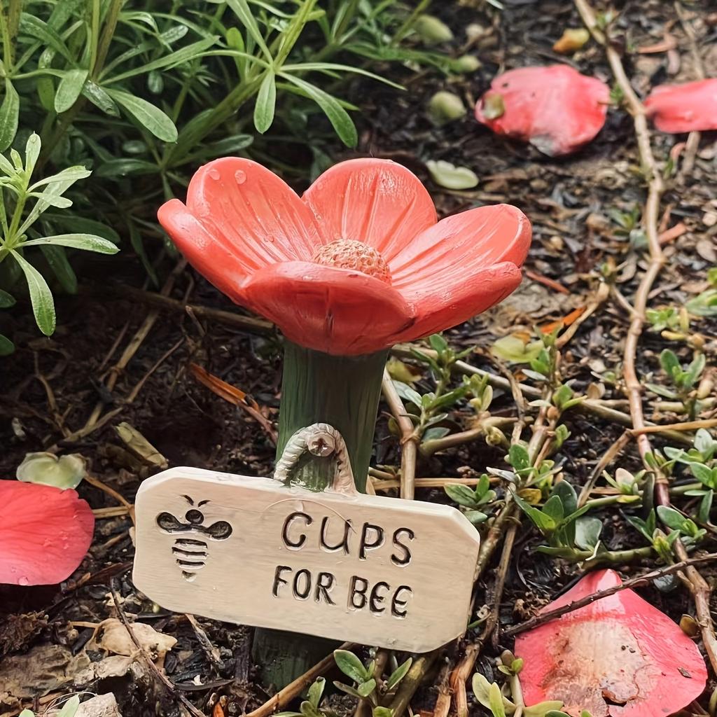 Cilifer®   🌸Flower-shaped resin bee watering station🐝💧