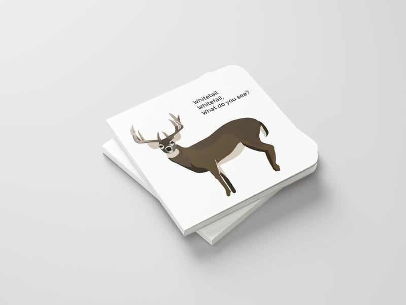 Cilifer®   🦌 Whitetail. Whitetail. What Do You See? — Rounded-Corner & Reinforced Children's cards for the Hunting Family