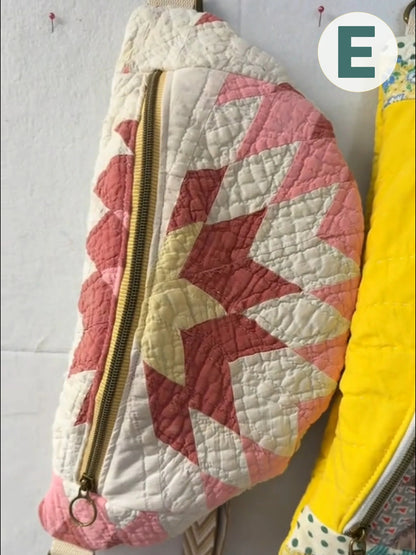 🔥Vintage-Inspired Patchwork Quilted Sling Bag