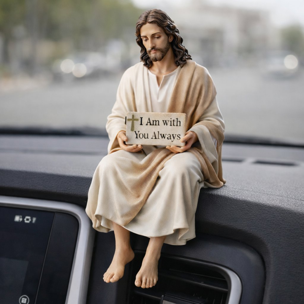 Cilifer®   ✨Handcrafted Jesus Figurine✝️Serene Desk Companion🙏