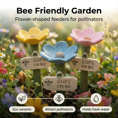 Cilifer®   🌸Flower-shaped resin bee watering station🐝💧