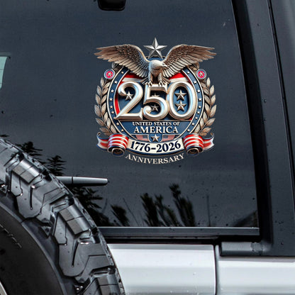 Cilifer®   USA Eagles 250th Anniversary Semiquincentennial 1776-2026 Car Window Decal Sticker LM32 897759
